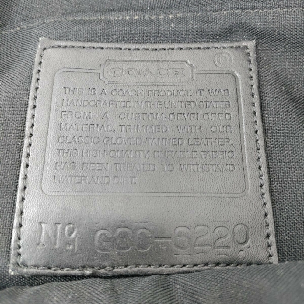 Coach Vintage Neo-Dome Tote Bag Black Neoprene #6220 - Picture 12 of 16